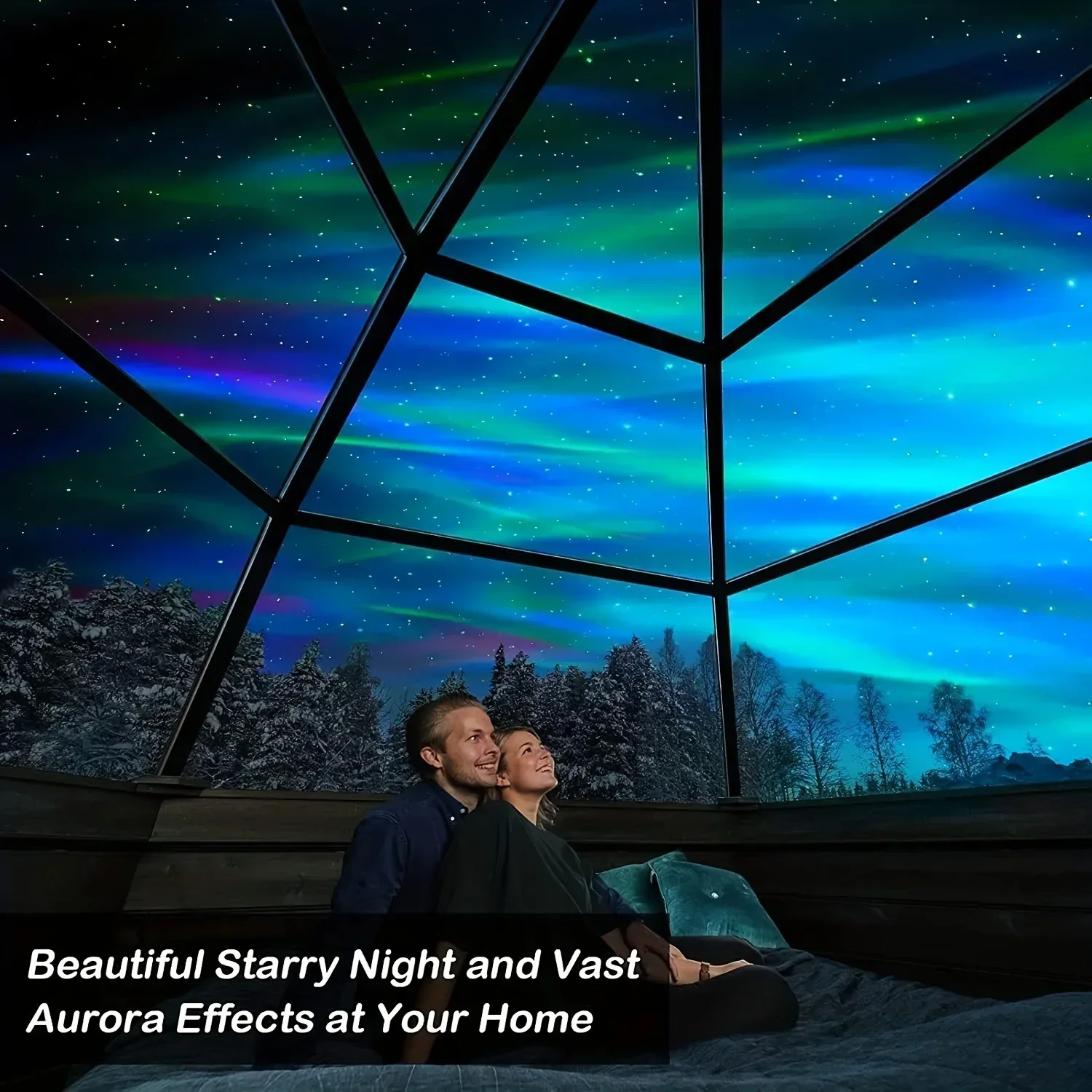 Ocean Wave Projector Light, USB Powered LED Night Light with Remote,7 Color Changing Starry Sky for Bedroom Decor,Christmas Gift