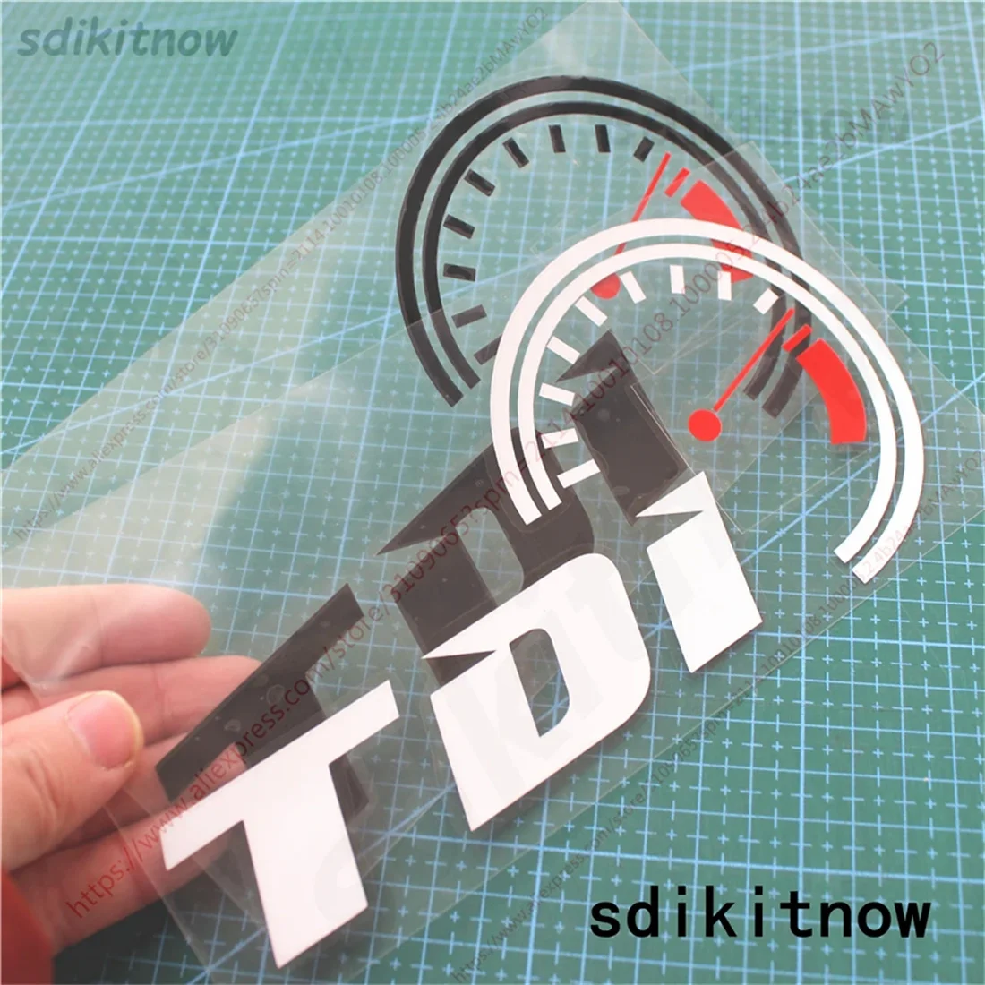 Fashion Poker Card Car Sticker Window TDI Sports Decal Styling For Volkswagen VW Polo Golf Jetta Passat b5 b6 GTI Touran Bora - view 3