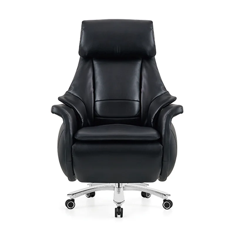 

Luxury Ergonomic Boss Chair Armrest Executive Black Leather Swivel Office Chairs Leather Chair for Sale