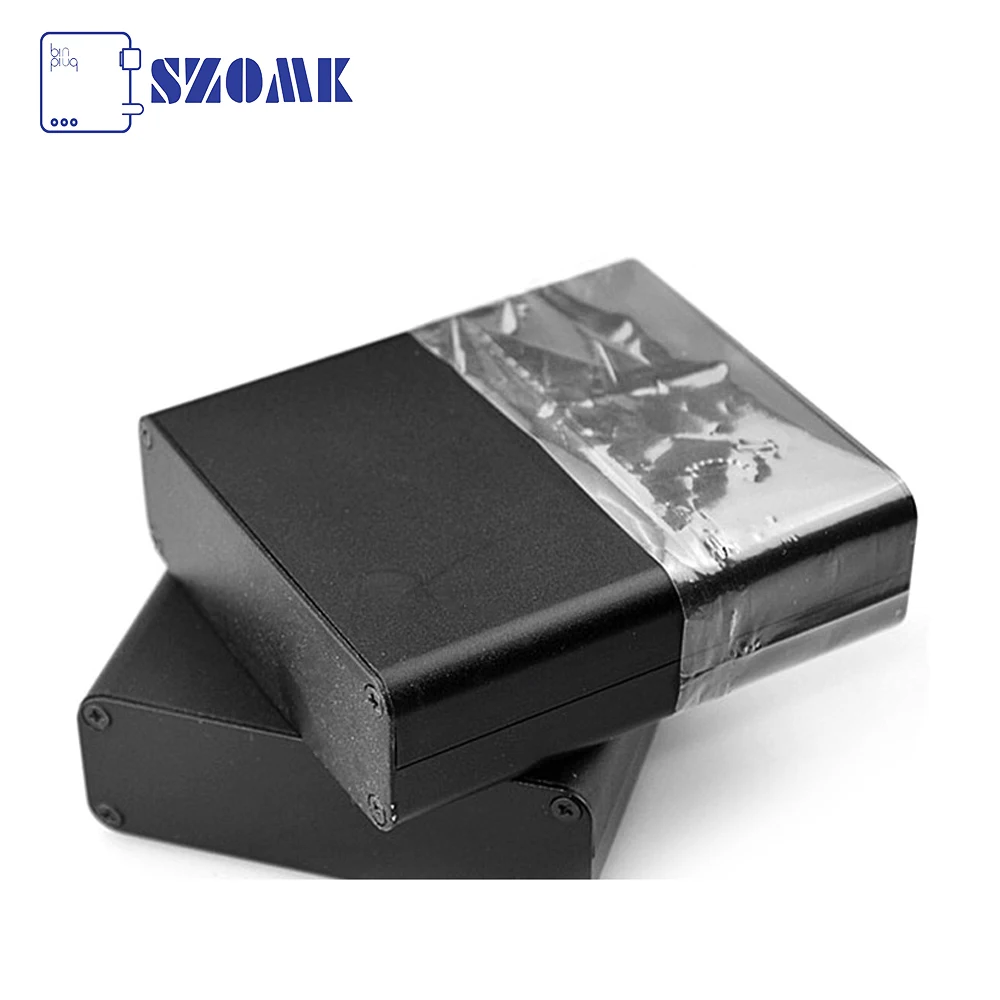 1Piece aluminum project box metal electronics box instrument enclosure quality Black color box