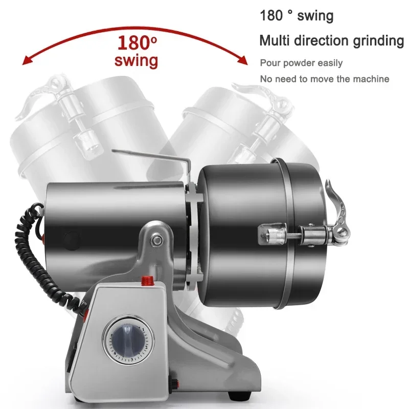 

2500G 4500W Pulverizer Grains Spices Hebals Cereals Coffee Dry Food Grinder Mill Grinding Machine Gristmill Home Medicine Flour