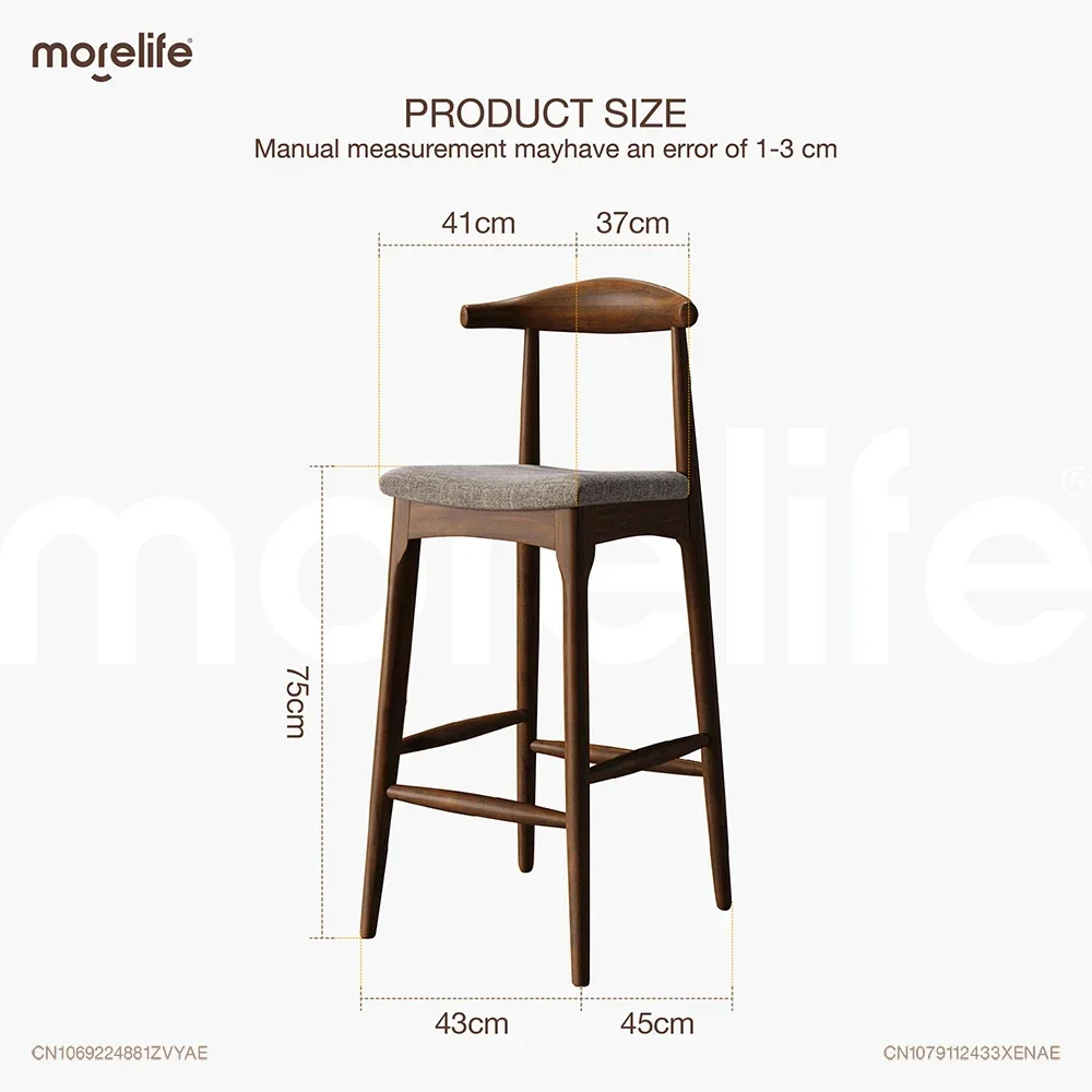 Hotel Club Counter Stool Creative Bar Counter Solid Wood High Footed Stools Bar Chair Minimalismo Silla De Bar Home Furniture