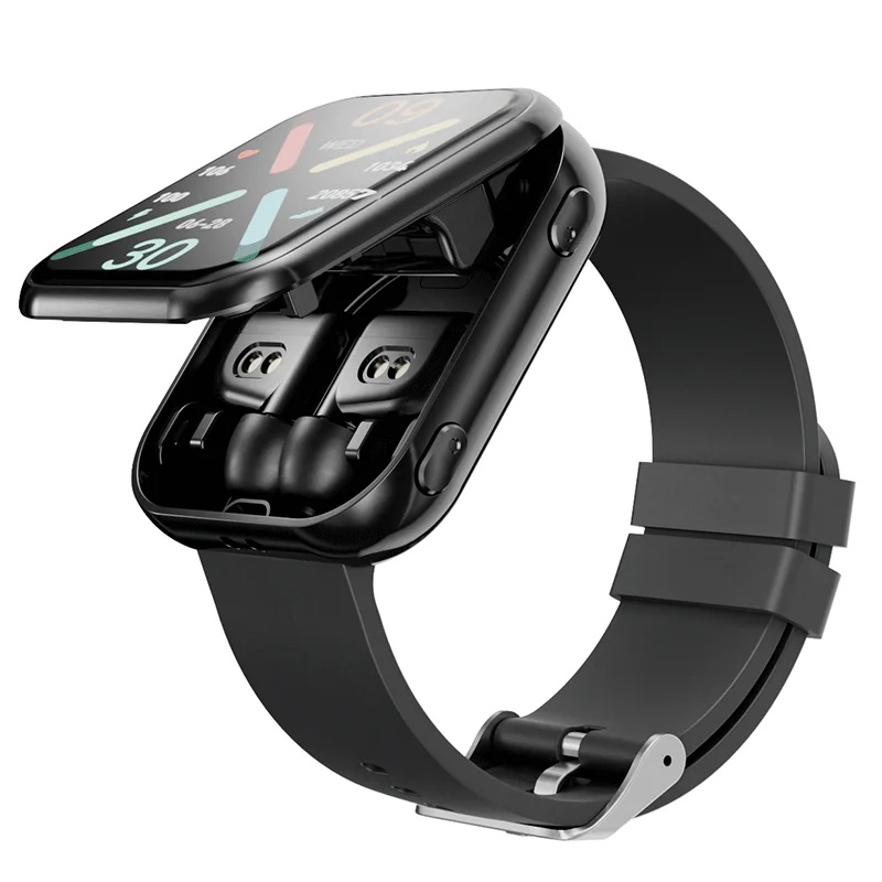 2025 ساعة ذكية جديدة مع سماعات أذن لاسلكية Smartwatch TWS بلوتوث سماعة مراقب معدل ضربات القلب ساعة رياضية ساعة اللياقة البدنية على مدار الساعة