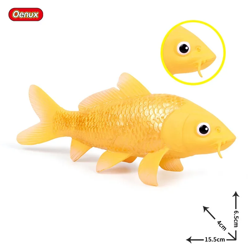 

Children Solid Simulation Koi Flower Spine Fish Freshwater Fish Ornamental Fish Marine Life Animal Model Toy Ornament