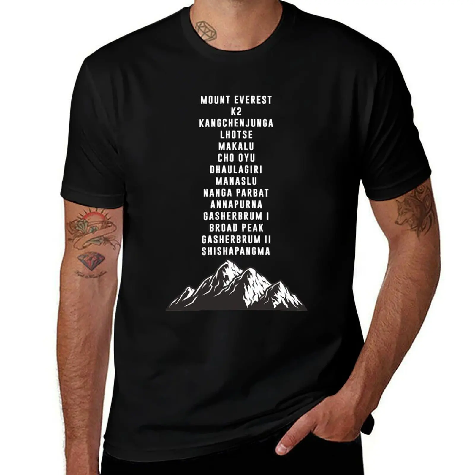 14 Peaks Nothing is Impossible Nimsdai Purja Project Possible T-Shirt Urban Style Casual Short Sleeve Top T-Shirt