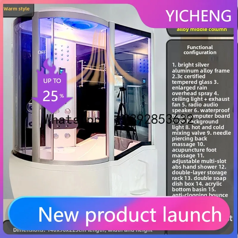 

with bathtub integral shower room steam bathroom bathroom bathroom mobile glass door partition