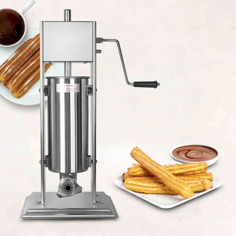 15L Sausage Filling Machine Manual Spain Churros Making Machine Household Sausage Stuffer Spanish Fritters Machine