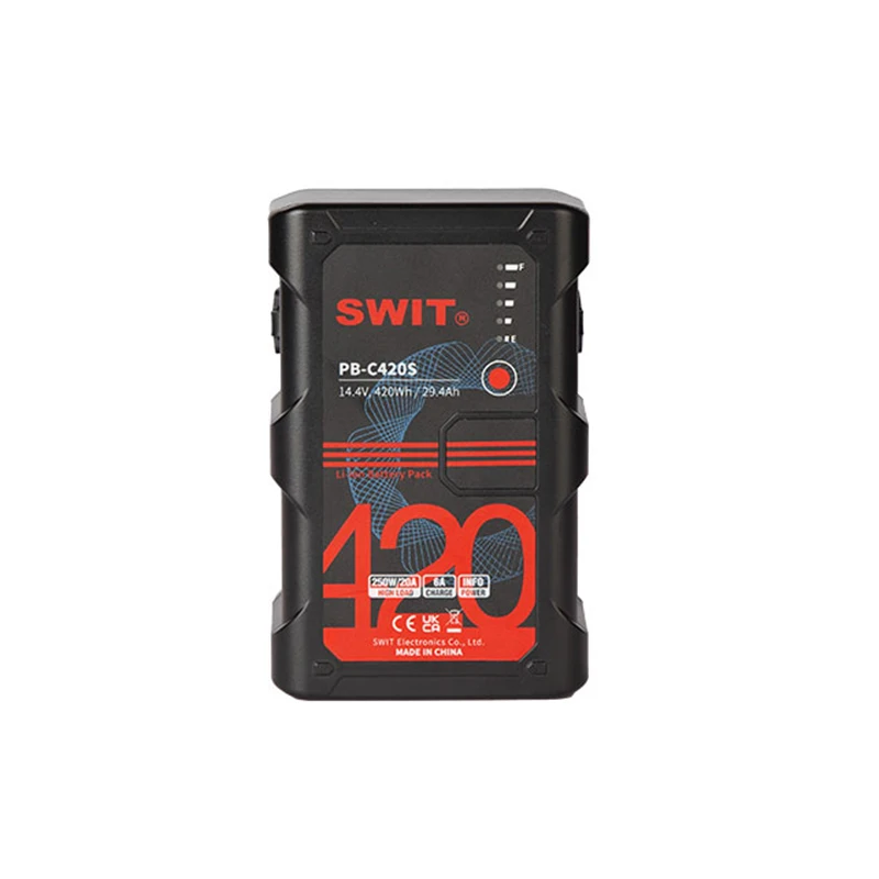 

SWIT PB-C420S 420Wh Large Capacity V-mount Battery,The World's Largest Capacity V-Mount Battery