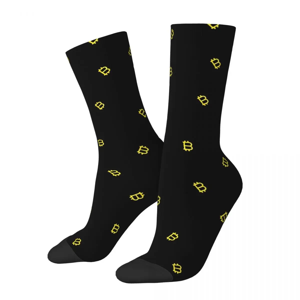 Autumn Winter Colorful Unisex Bitcoin Socks Crypto Coin Mining Kryptex Breathable Sports Socks