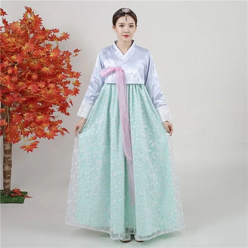 

Korean Dance Costume Performance Improved Women's Hanbok New Long Traditional Court Costume Graduation Costume