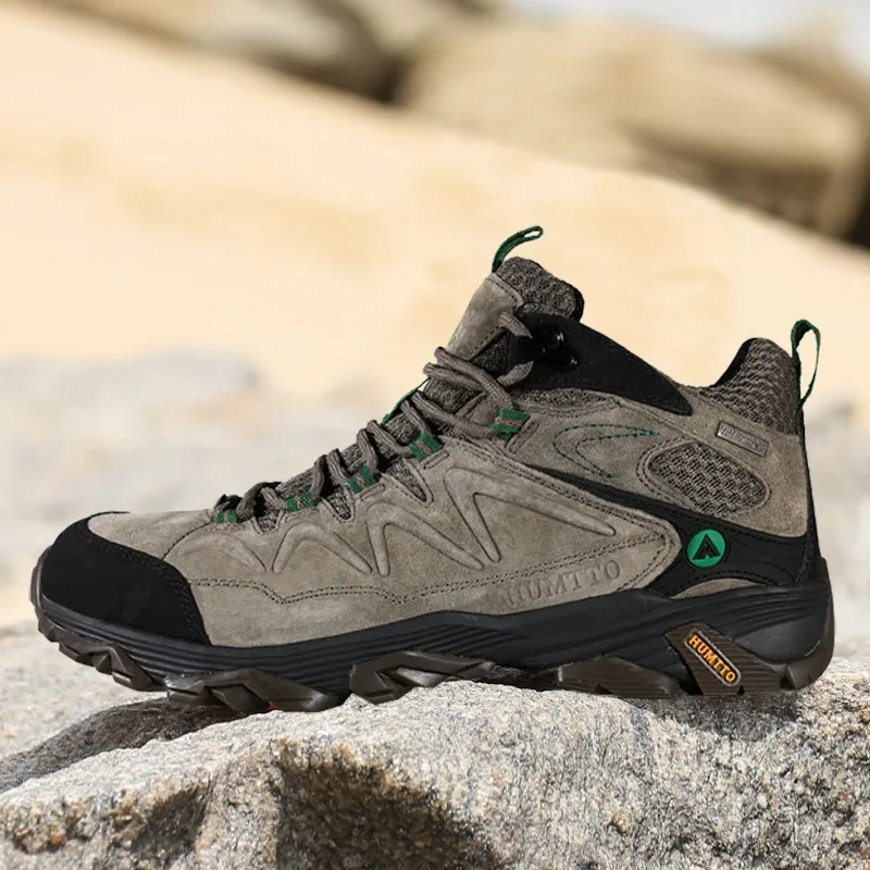 Outdoor, men s shoes, autumn and winter, high top, hiking shoes, non slip, off road, wear resistant shoes