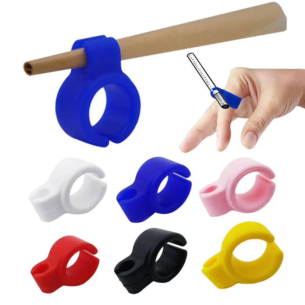 

Cigarette Holder Ring Silicone Cigarette Holder Ring Rack Smoker Finger Clip Hand Rack Tobacco Cigarettes Smoking Accessories