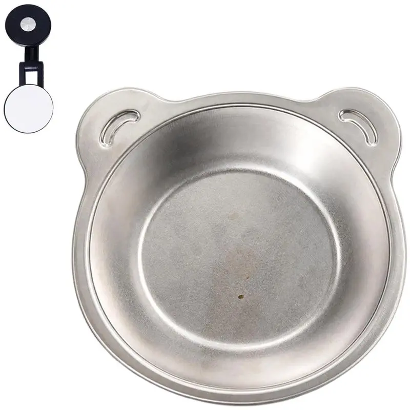 ABLN - Gamelles surélevées murales en acier inoxydable pour chiens, station d'alimentation murale pour animaux de compagnie, pour le rangement de plusieurs animaux domestiques