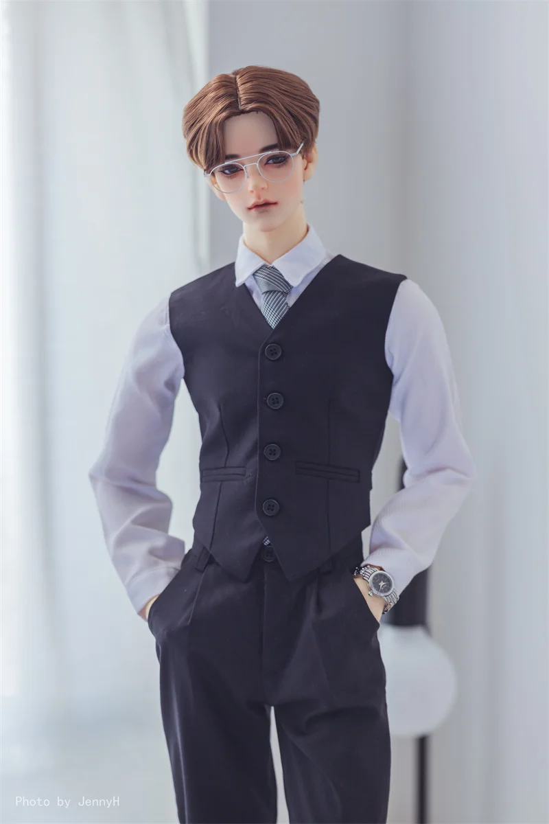 bjd Clothes Suitable for ID75/68 uncle doll suit slim solid color small suit four-piece set bjd accessories