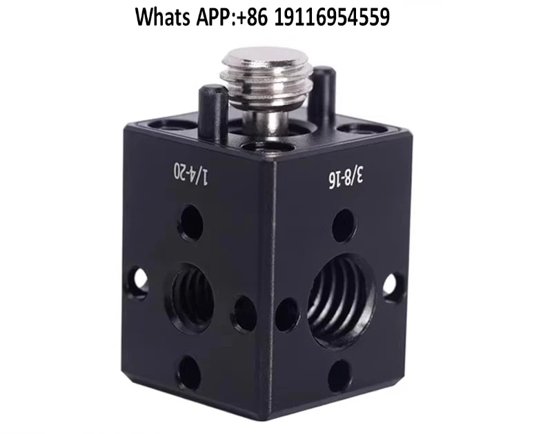 

Пористый адаптер для позиционирования, винт 3/8 на винтовое отверстие 1/4, позиционирующий штифт, преобразование фотографии 565
