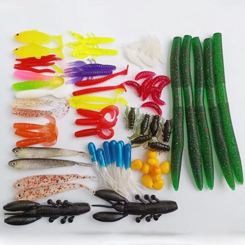 Luya bait 439 pieces multi-layer bait, hard bait sequined knob fish, fishing gear fake bait set