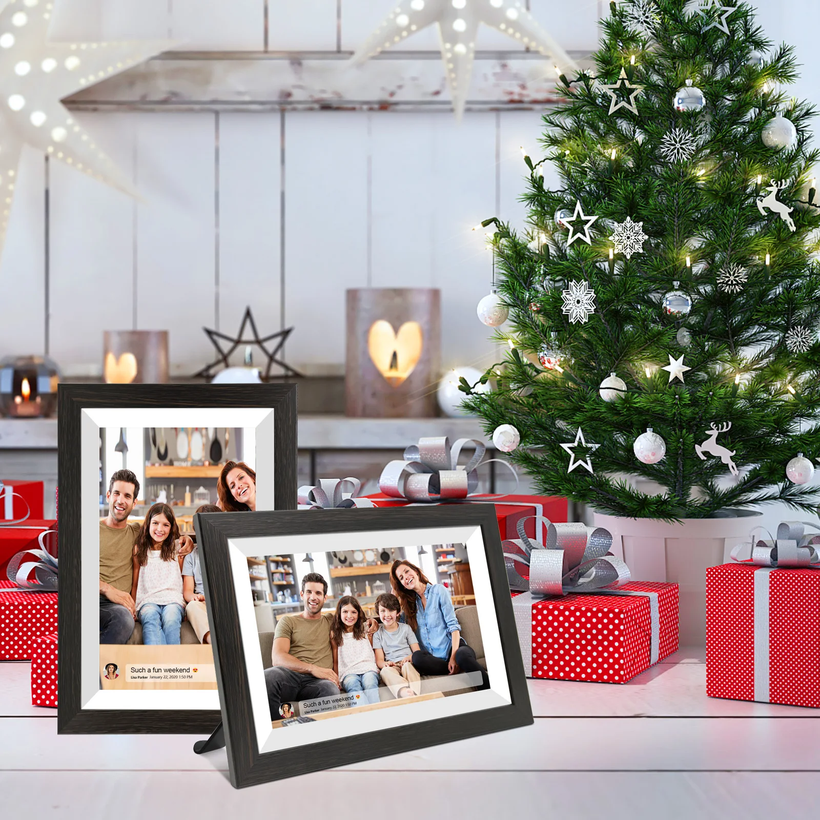 Frameo NO 1 Oem Manufacturer Hot Sell Christmas/Birthday/wedding Gift Touch Screen Frameo WiFi Digital Photo Picture Frames