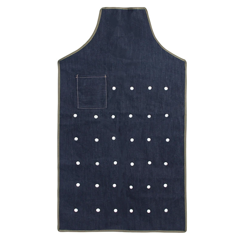 Apron with Holes & Pocket, Tall Bib Apron Large with Long Ties Adjustable - Gifts for Chef Kitchen Shop