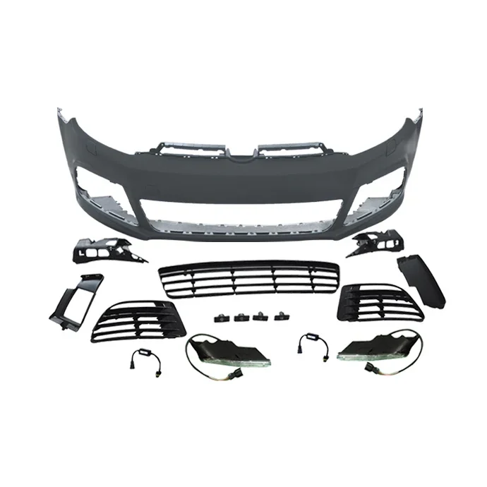 Factory produced Auto modified Front bumper with grill for V W GOLF 5 2003-2008 upgrade to GOLF 5 GTI body kit