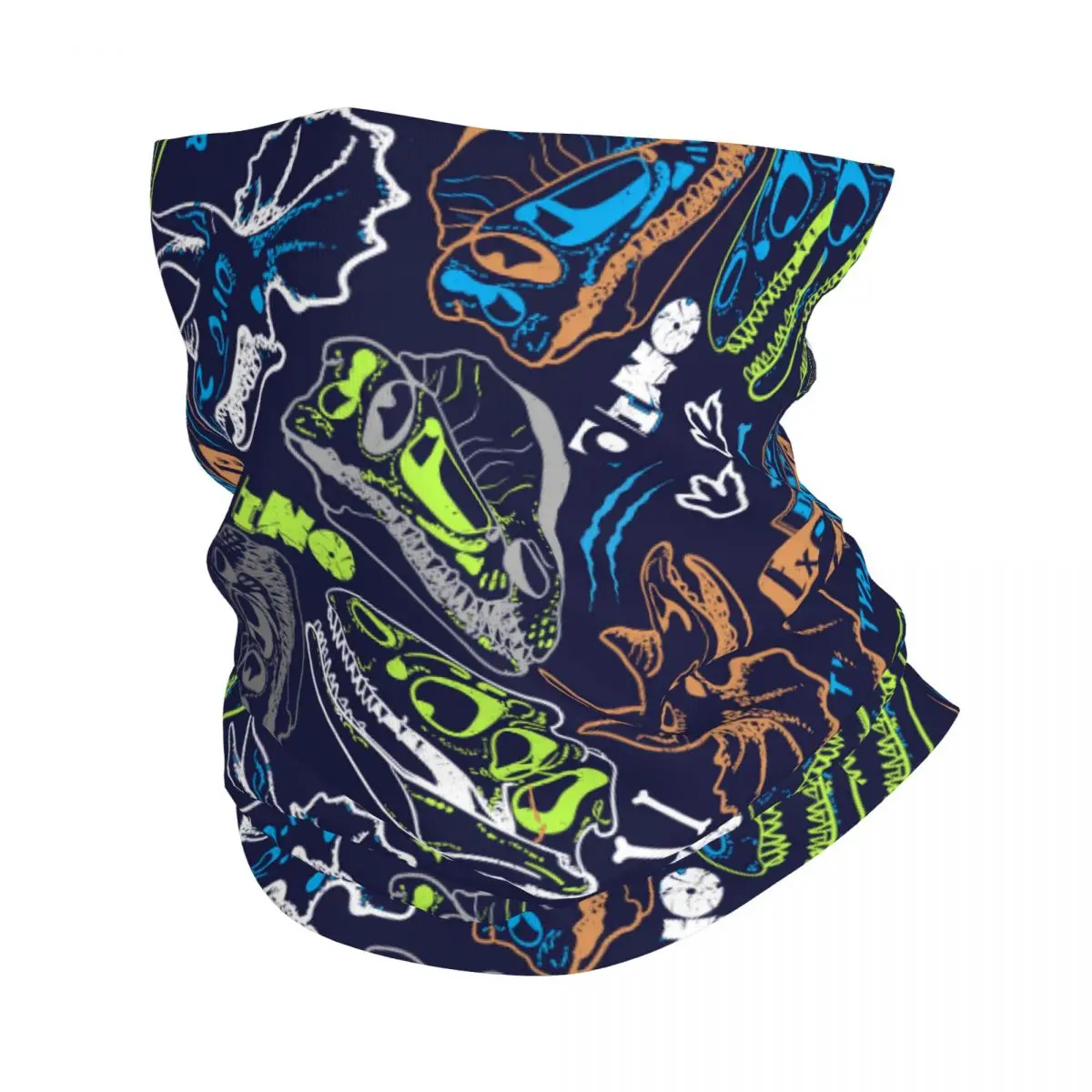 Dinosaurs Headband Neck Warmer Men Ski Running Tube Scarf Medical Nurse Face Bandana Gaiter