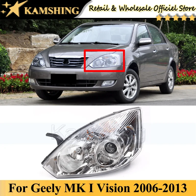 

Kamshing For Geely MK I Vision 2006-2013 Front bumper head light lamp head lamp light headlamp