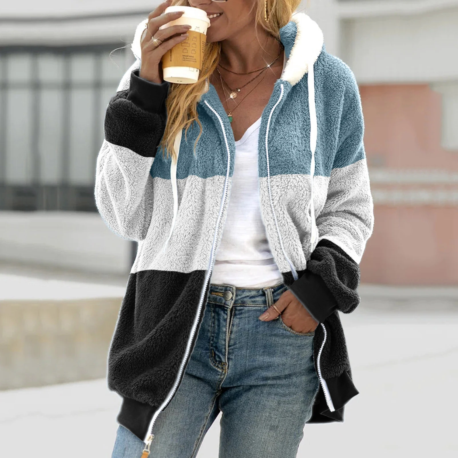 2024 Casual Winter Jackets Stripe Hooded thicken Coats Women\'s Clothing Large Size Long Parkas Winter Cotton Coats