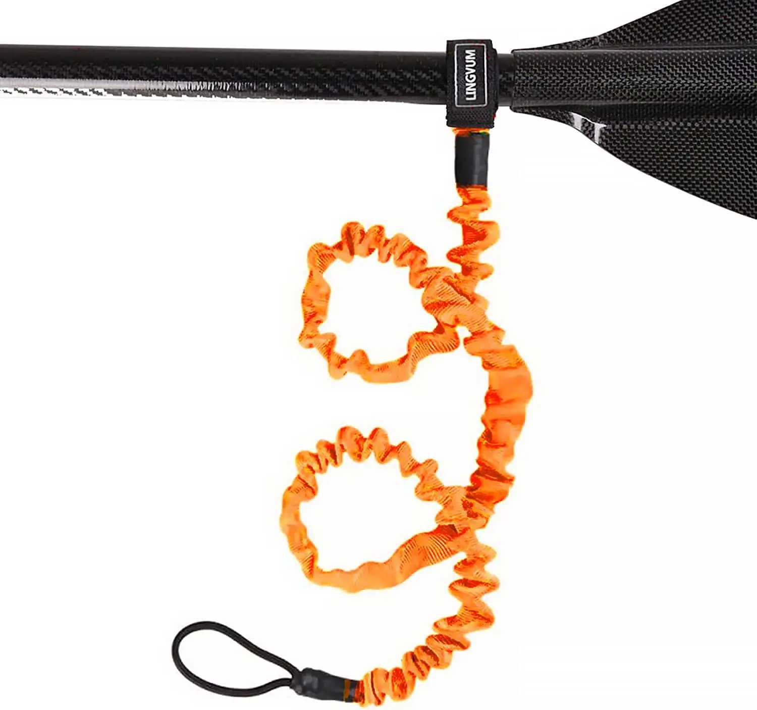 Outdoor Rubber Kayak Paddle Tied Rope, Fishing Rod, Anti Slip Rope, Stretchable Winding Wire