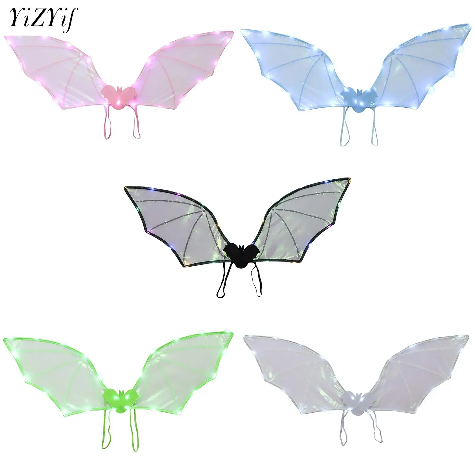 

Halloween Bat Wings Bat Costumes Wing Light Props for Stage Performance Role Play Photography Masquerade Party Decor Accessories