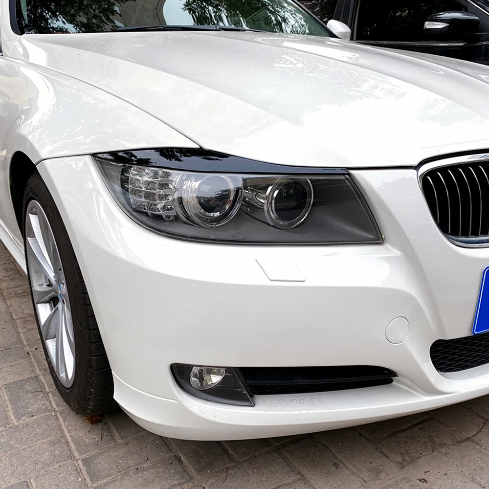 

2pcs ABS Gloss Evil Headlight Eyebrows Eyelid Angle Eye for BMW 3er E90 Sedan E91 Touring 2005-2011 Tuning Body Car Accessories