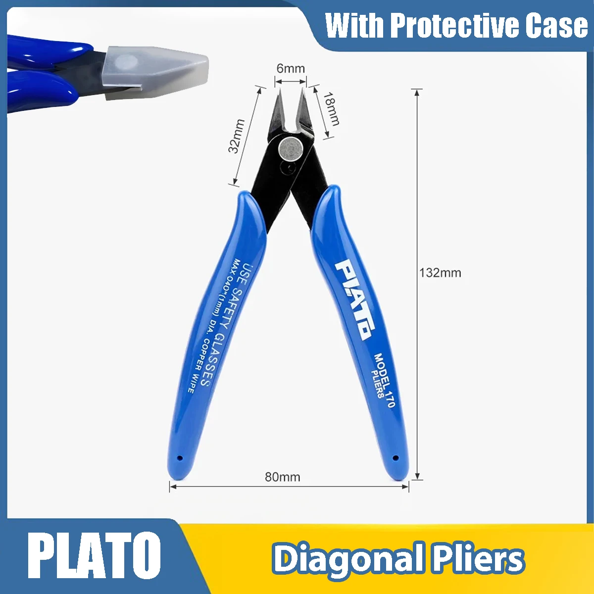 Diagonal Pliers Carbon Steel Pliers Electrical Wire Cable Cutters Cutting Side Snips Flush Pliers DIY Nipper Hand Tools