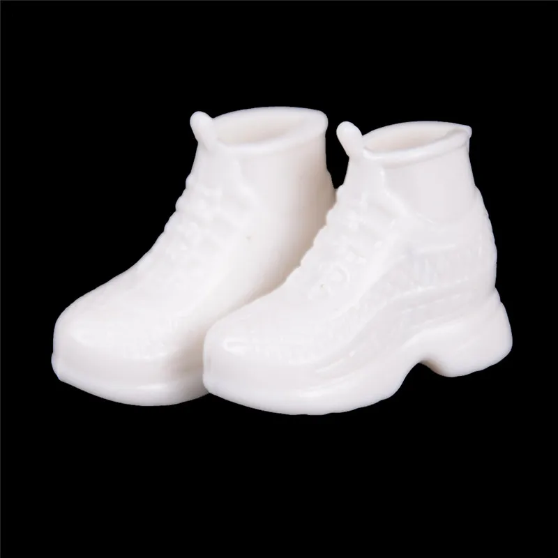 Dolls Accessories Gift 10 Pairs White Doll Sneakers Shoes
