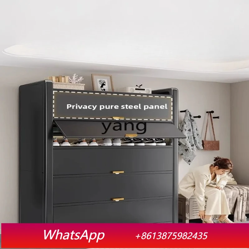 

Стеллаж для обуви LH: Стальной пылезащитный шкаф для прихожей, большой вместимости, с откидной дверцей, многоярусный, из кованого железа