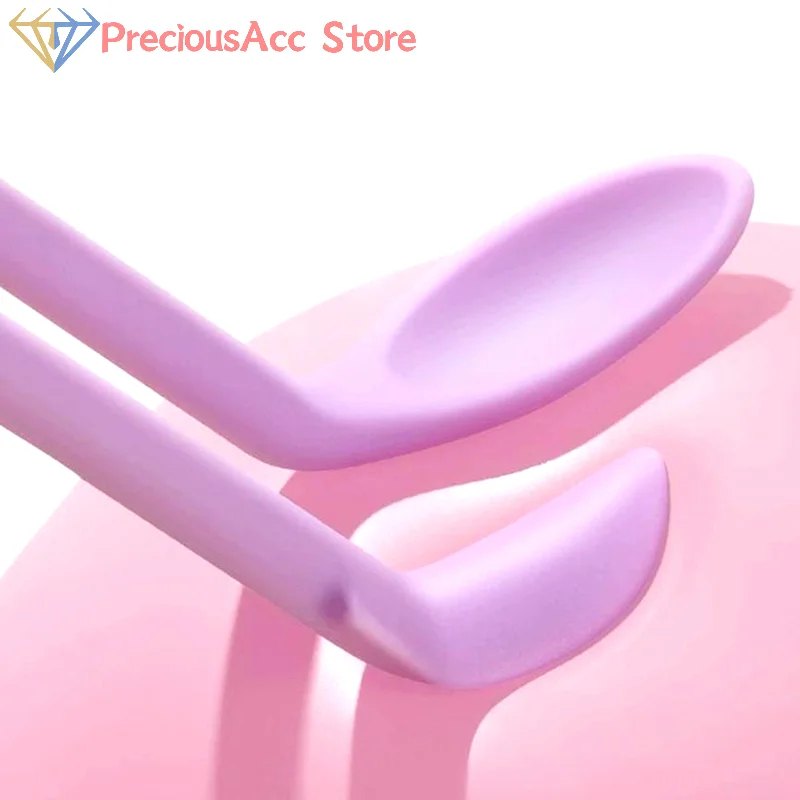 .Hot.3Pcs Double-Headed Silicone Spatula Set Cosmetic Cream Deep Bottle Scraper Lengthened Small Tip Mini Spatula Makeup Tool