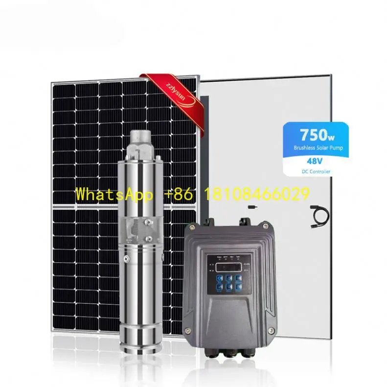 

Pump System Good Price Submersible System Factory Custom 750W Solar Water