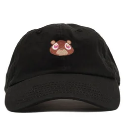 Kanye West Ye Bear Dad Hats Cotton Cute Cartoon Little Bear Embroidery Baseball Cap Snapback Unisex Summer Outdoor Leisure Caps