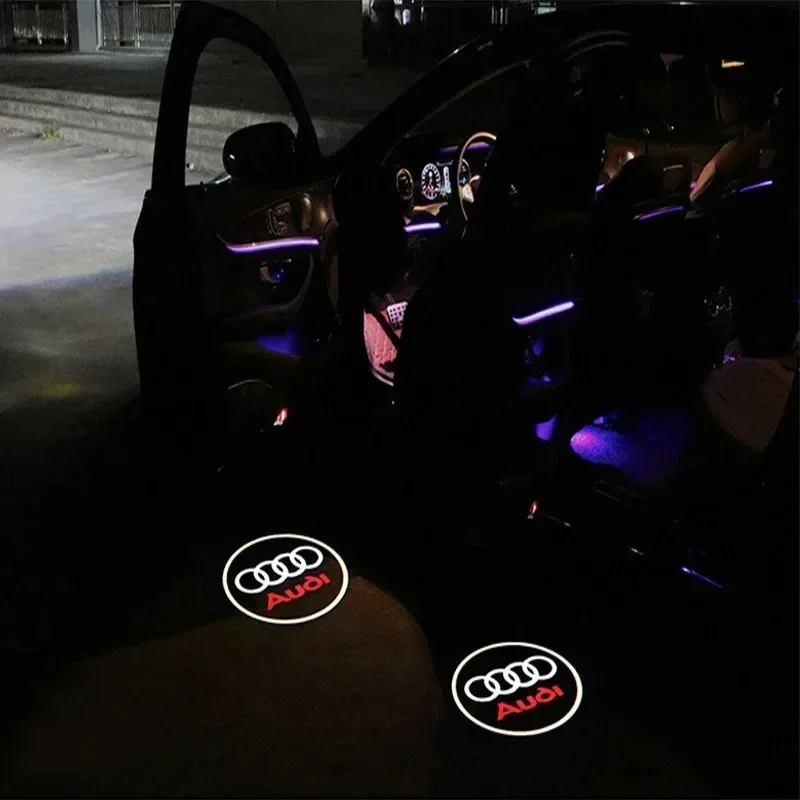 

Car HD Projector Lamp LED Auto Door Welcome Light For Audi A4 A3 8V 8P 8L A6 C5 C6 C7 A5 A7 Q3 Q5 Q7 S3 S4 S6 RS Sline Quattro