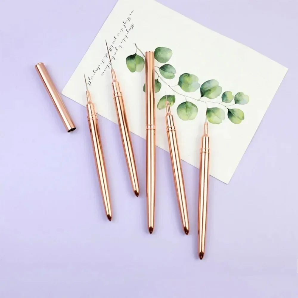 ​ Ensemble de pinceaux pour revêtement d'ongles en Gel UV, 3 pièces, pour peinture de fleurs à rayures françaises en acrylique, Kit d'outils de manucure professionnels ​