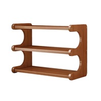 2/3 Tiers Desktop Storage Rack Space-saving Easy-to-assemble Wood Tabletop Stand Sturdy Compact Simple Shoe Organizer Dorm