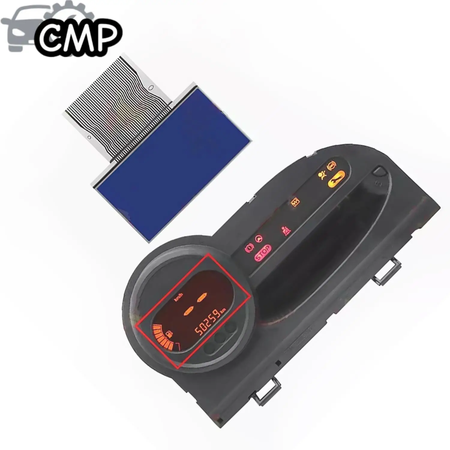 

1 шт., кластер спидометра приборов, ЖК-экран 8201178277 8201127953, подходит для Renault 2007-12 Twingo II, часть автомобильного