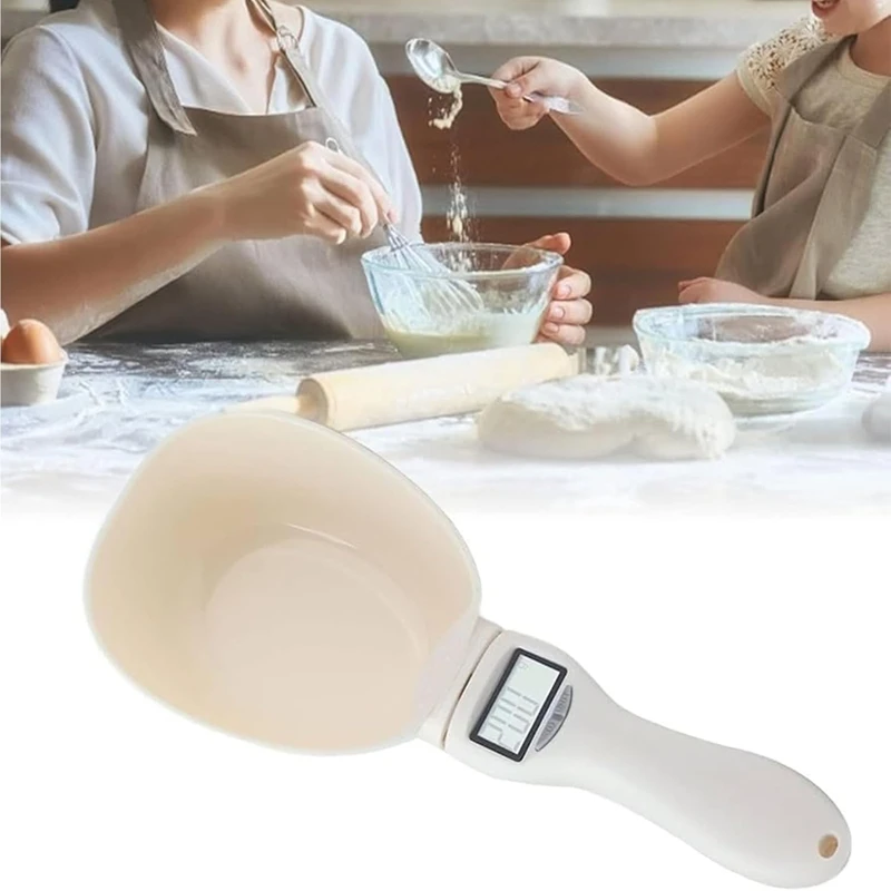 مقياس مغرفة قياس الطعام AA51-مقياس الطعام مع آلة حاسبة غذائية، مقياس وزن ملعقة 800 جرام/1 جرام عالي مع شاشة Lcd 3 قطع #3