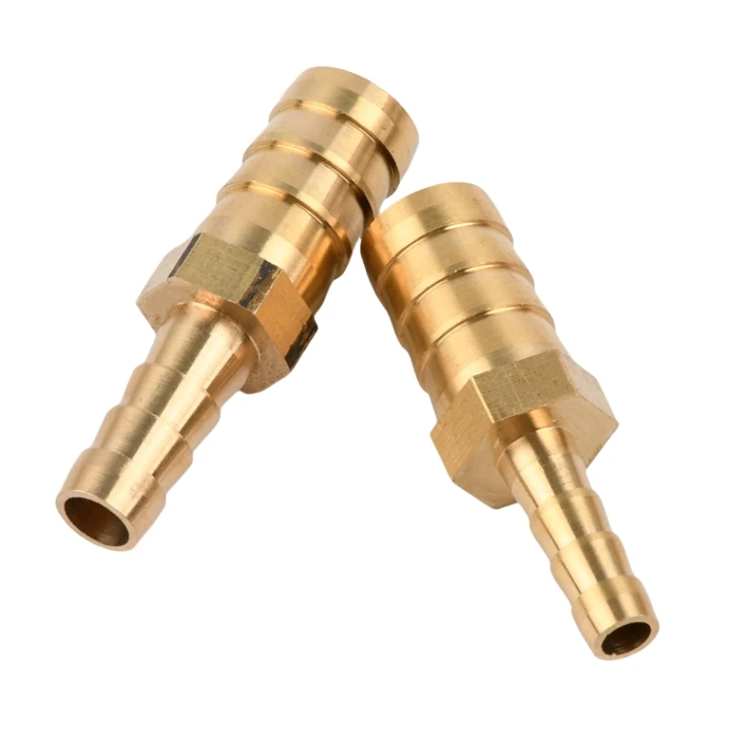 

2~25PCS OD 14-25mm Brass Reducing Tower Straight Joint Barb Pipe Fitting Garden Irrigation Water Tube Hose Connector Brass Joint