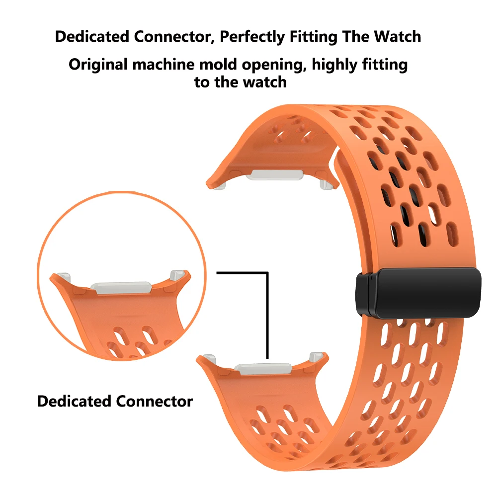 Magnetic D Buckle Strap For Samsung Galaxy Watch Ultra 47mm LTE Bracelet Breathable No Gaps Watchband Galaxy Ultra 47MM Correa image 3