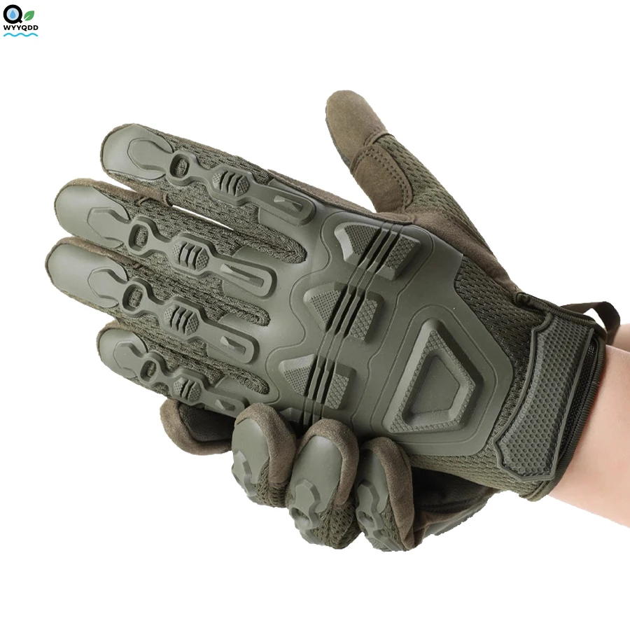 

Touchscreen Tactical Gloves - slip Mountaineering Rock Climbing Cycling Shock absorbing Full finger Tactical Gloves