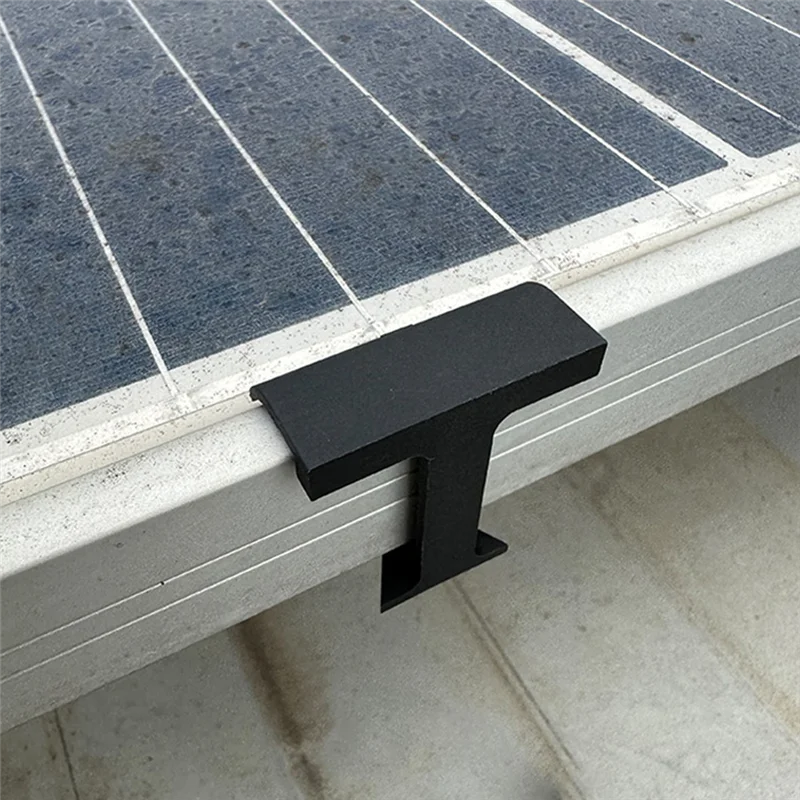 ABKJ-30PCS PV Modules Clips Black Clips For Water Drain Photovoltaic Panel Water Drain Clips