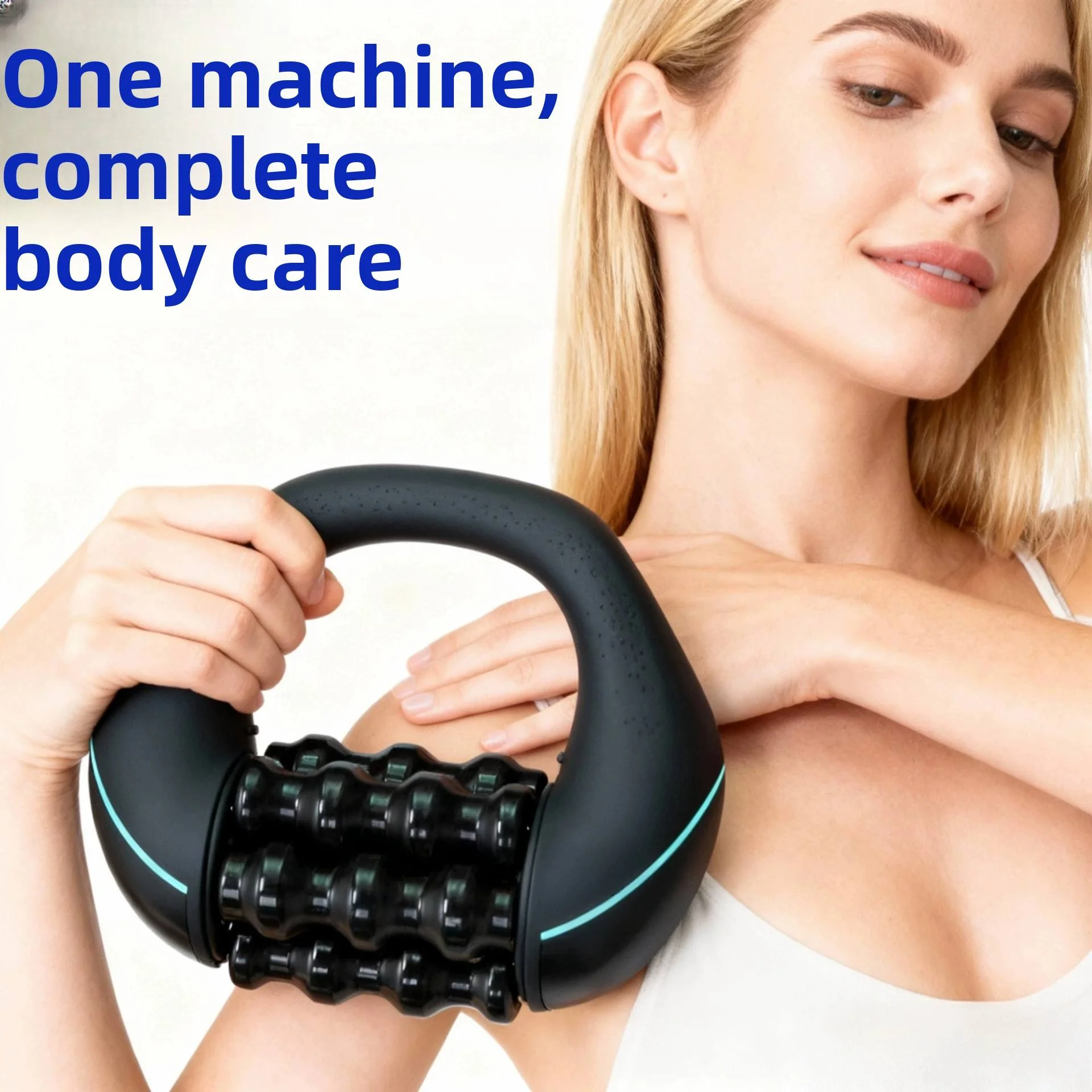 

Handheld 3-speed adjustable massager, built-in 1800mAh rechargeable battery. Ideal for full-body muscle relaxation and relieving