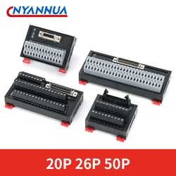 Din Rail Mounting Clip Servo Terminal Block Terminal Block Adapter Plate Relay Board 20P 26P 50P Spring Type