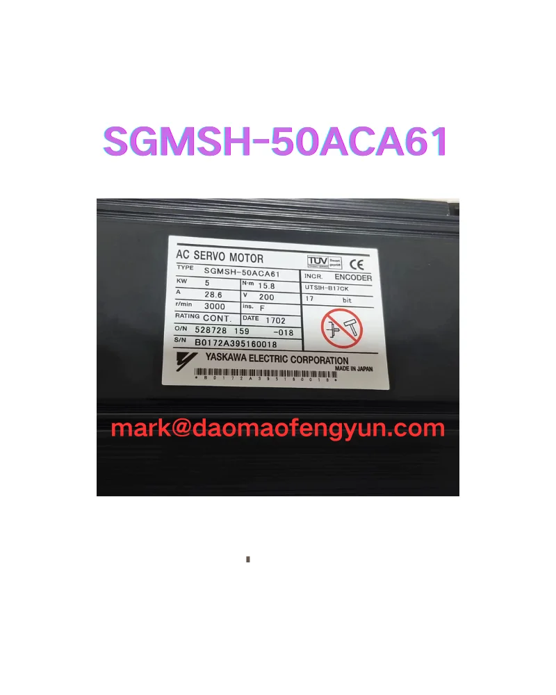 

SGMSH-50ACA61 New servo motor,