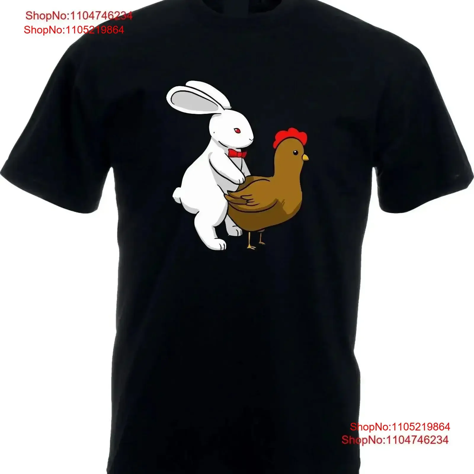 سعيد عيد الفصح أطفال بنين بنات تي شيرت الأرنب والدجاجة فستان بتصميم حالم أعلى خمر غسلها الرسم تنوعا أنيق قليلا خمر #1