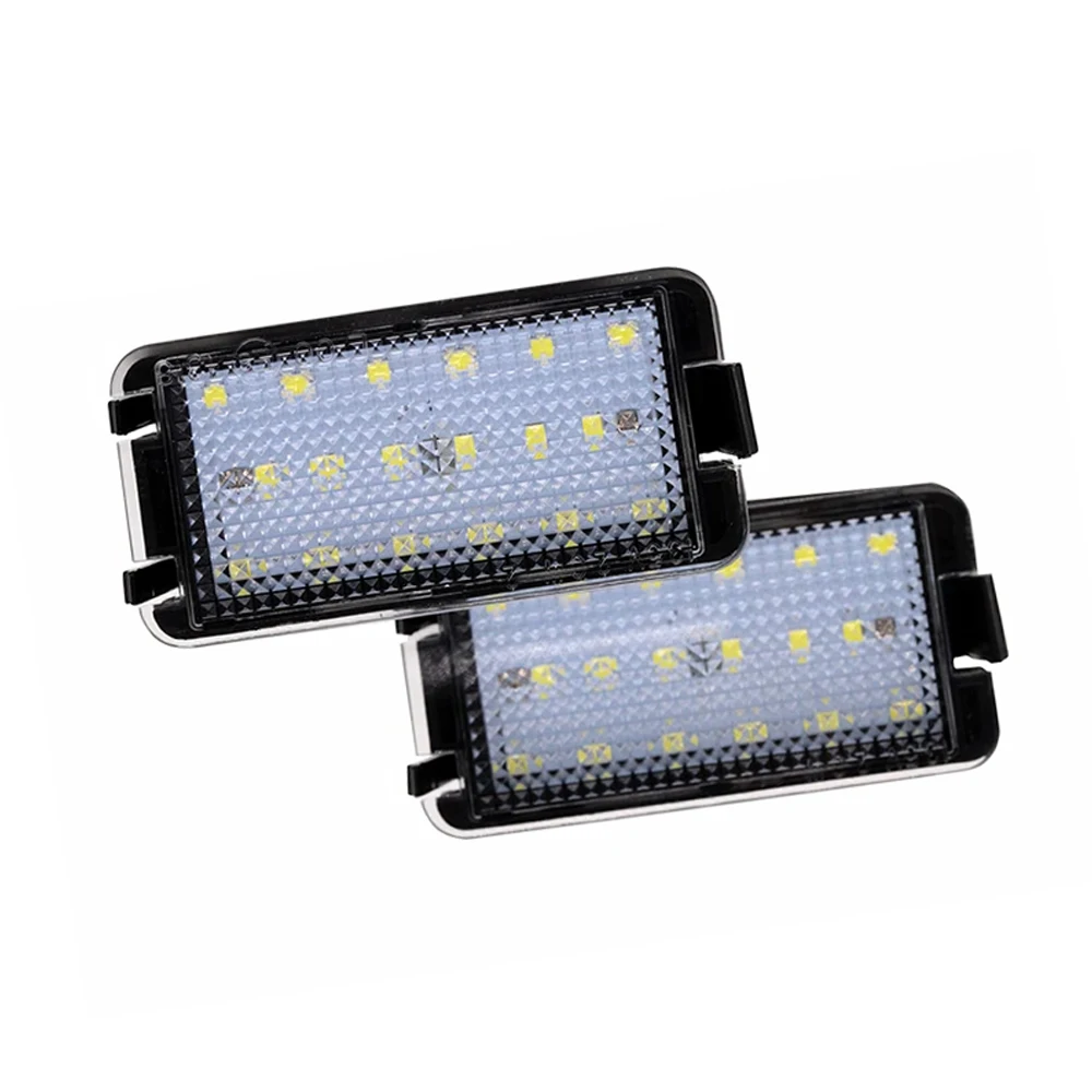 2 Stuks Led Kentekenverlichting Voor Seat Altea/Arosa/Cordoba/Ibiza/Leon/Toledo Xenon Wit Licht Kleur Abs Auto Accessoires