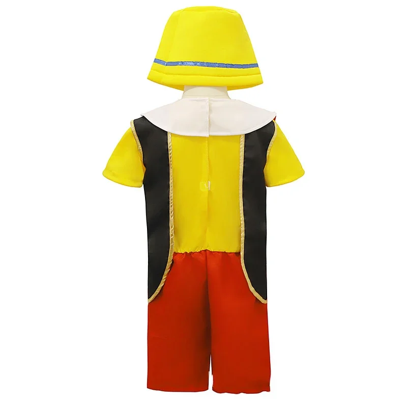 Unisex Girls Long Nose Pinocho Costume for Child Boys Halloween Cosplay Costume Kids Stage Performance Clothing*.1